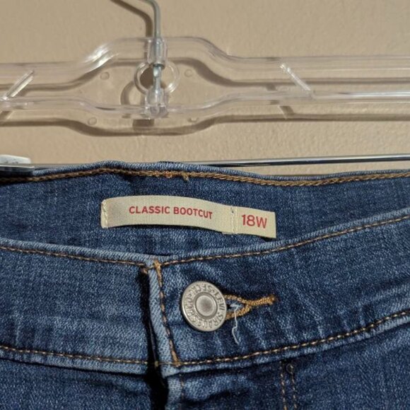 Levi stretch denim size 18 W bootcut - Picture 4 of 5